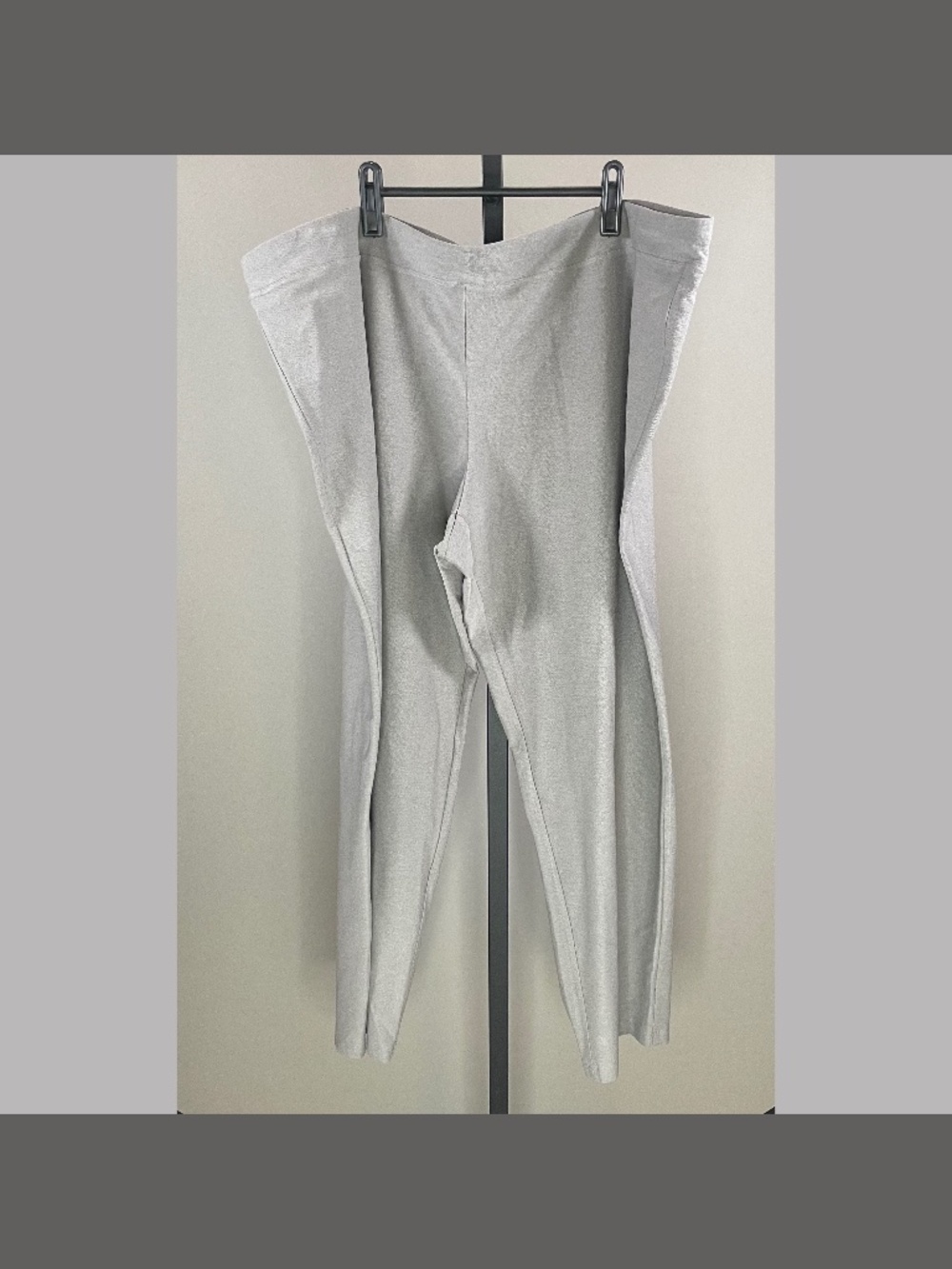 NEW Eileen Fisher Pants Womens 3X gray straight leg pull on designer casual
